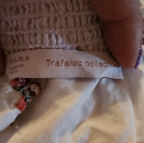 Zara Trafaluc Collection Floral Top Oversized Size Small - Picture 3 of 4